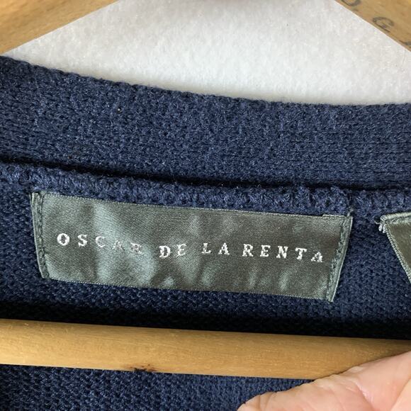 Mens Windowpane Cardigan Sweater Sz XL Navy Heritage Ivy League Preppy Grandpa - Picture 6 of 10